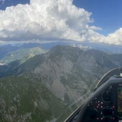 Flugwegposition um 14:02:54: Aufgenommen in der Nähe von Gai, 8793, Österreich in 2096 Meter